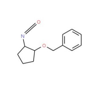 (1R,2R)-(&minus;)-2-Benzyloxycyclopentyl isocyanate (CAS 737001-14-8) - chemical structure image