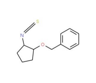 (1R,2R)-(&minus;)-2-Benzyloxycyclopentyl isothiocyanate (CAS 737000-90-7) - chemical structure image