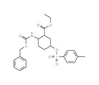 (1R*,2R*,5R*)-2-Benzyloxycarbonylamino-5-(toluene-4-sulfonyloxy)-cyclohexanecarboxylic acid ethyl ester (CAS 935470-10-3) - c