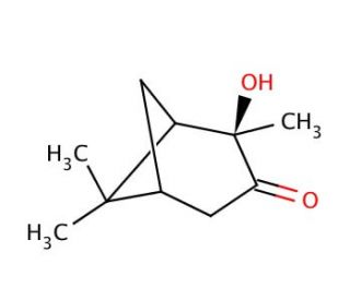 (&plus;)-(1R,2R,5R)-2-Hydroxy-3-pinanone (CAS 24047-72-1) - chemical structure image