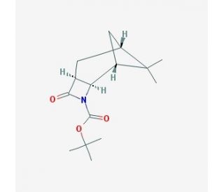 (1R,2R,5S,7R)-N-tert-Butoxycarbonyl-8,8-dimethyl-3-azatricyclo[5.1.1.0(2,5)]nonan-4-one (CAS 1027343-55-0) - chemical structu
