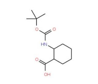 (1R,2R)-Boc-aminocyclohexane carboxylic acid (CAS 233661-54-6) - chemical structure image