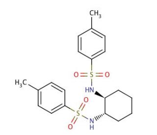(1R,2R)-(&plus;)-N,N&prime;-Di-p-tosyl-1,2-cyclohexanediamine (CAS 143585-47-1) - chemical structure image