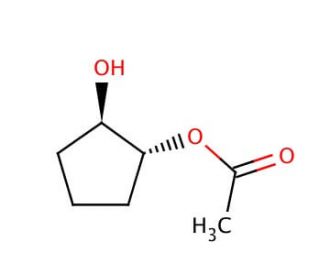 (1R,2R)-trans-2-Acetoxy-1-cyclopentanol (CAS 105663-22-7) - chemical structure image