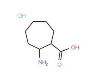 (1R,2S)-2-Amino-cycloheptanecarboxylic acid hydrochloride (CAS 522644-07-1) - chemical structure image