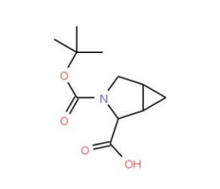 (1R,2S,5S)-3-(tert-butoxycarbonyl)-3-azabicyclo[3.1.0]hexane-2-carboxylic acid - chemical structure image