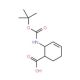 (1R,2S)-Boc-2-aminocyclohex-3-ene-carboxylic acid (CAS 233600-33-4) - chemical structure image