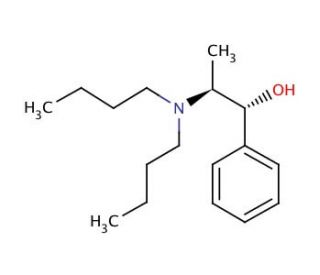 (1R,2S)-(&plus;)-2-(Dibutylamino)-1-phenyl-1-propanol (CAS 115651-77-9) - chemical structure image