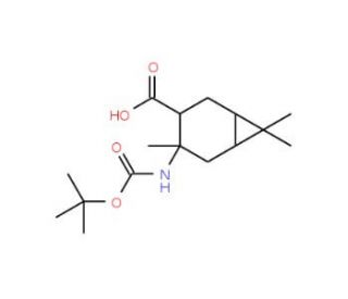 (1R,3R,4S,6S)-4-tert-Butoxycarbonylamino-4,7,7-trimethyl-bicyclo[4.1.0]heptane-3-carboxylic acid (CAS 654680-62-3) - chemical