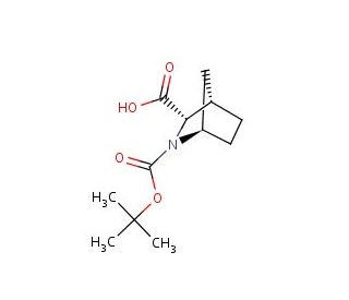(1R,3S,4S)-N-Boc-2-azabicyclo[2.2.1]heptane-3-carboxylic acid (CAS 291775-59-2) - chemical structure image