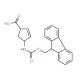 (1R,4S)-(+)-4-(Fmoc-amino)-2-cyclopentene-1-carboxylic acid (CAS 220497-65-4) - chemical structure image