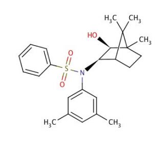 (1R,exo,exo)-3-[N-(3,5-Dimethylphenyl)benzenesulfonamido]isoborneol (CAS 87420-26-6) - chemical structure image