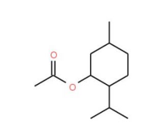 (1R)-(−)-Neomenthyl acetate (CAS 146502-80-9) - chemical structure image