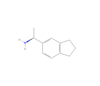(1S)-1-(2,3-dihydro-1H-inden-5-yl)ethanamine - chemical structure image