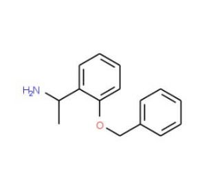 (1S)-1-[2-(benzyloxy)phenyl]ethanamine (CAS 123982-82-1) - chemical structure image