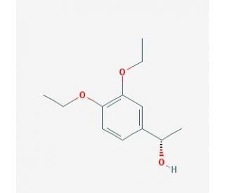 (1S)-1-(3,4-diethoxyphenyl)ethanol - chemical structure image