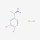 (1S)-1-(3,4-difluorophenyl)ethanamine hydrochloride (CAS 321318-17-6) - chemical structure image