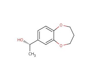 (1S)-1-(3,4-dihydro-2H-1,5-benzodioxepin-7-yl)ethanol - chemical structure image