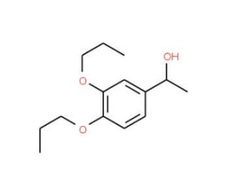 (1S)-1-(3,4-dipropoxyphenyl)ethanol - chemical structure image