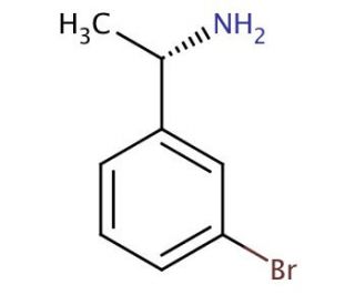 (1S)-1-(3-bromophenyl)ethanamine - chemical structure image