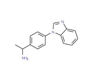(1S)-1-[4-(1H-benzimidazol-1-yl)phenyl]ethanamine - chemical structure image