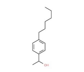 (1S)-1-(4-hexylphenyl)ethanol - chemical structure image