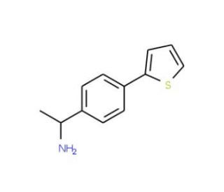 (1S)-1-(4-thien-2-ylphenyl)ethanamine - chemical structure image