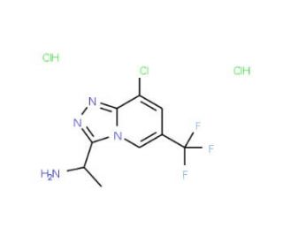 (1S)-1-[8-chloro-6-(trifluoromethyl)[1,2,4]triazolo[4,3-a]pyridin-3-yl]ethanamine dihydrochloride - chemical structure image