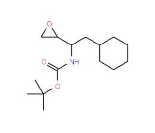 [(1S)-(1&prime;-(S)-N-Boc-amino-2-cyclohexylethyl)oxirane (CAS 107202-62-0) - chemical structure image
