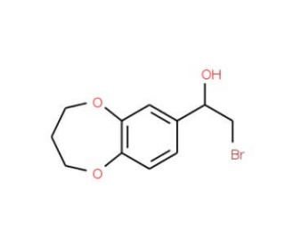 (1S)-2-bromo-1-(3,4-dihydro-2H-1,5-benzodioxepin-7-yl)ethanol - chemical structure image