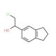 (1S)-2-chloro-1-(2,3-dihydro-1H-inden-5-yl)ethanol - chemical structure image