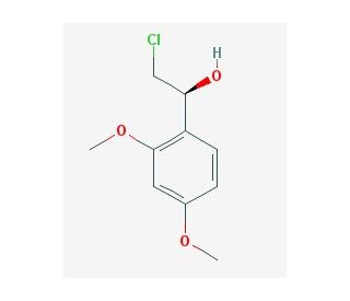 (1S)-2-chloro-1-(2,4-dimethoxyphenyl)ethanol - chemical structure image