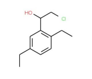 (1S)-2-chloro-1-(2,5-diethylphenyl)ethanol - chemical structure image