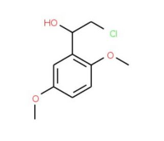 (1S)-2-chloro-1-(2,5-dimethoxyphenyl)ethanol - chemical structure image
