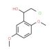 (1S)-2-chloro-1-(2,5-dimethoxyphenyl)ethanol - chemical structure image