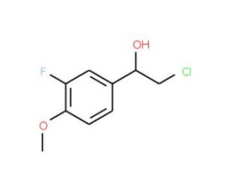 (1S)-2-chloro-1-(3-fluoro-4-methoxyphenyl)ethanol - chemical structure image