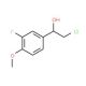 (1S)-2-chloro-1-(3-fluoro-4-methoxyphenyl)ethanol - chemical structure image