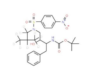 [(1S,2R)-1-Benzyl-2-hydroxy-3-[isobutyl-d9-[(4-nitrophenyl)sulfonyl]amino]propyl]carbamic Acid tert-Butyl Ester - chemical st