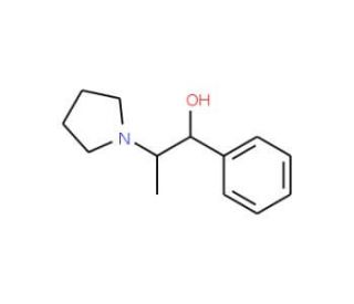 (1S,2R)-1-Phenyl-2-pyrrolidin-1-yl-propan-1-ol (CAS 123620-80-4) - chemical structure image