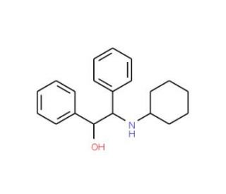 (1S,2R)-2-(Cyclohexylamino)-1,2-diphenylethanol (CAS 142452-42-4) - chemical structure image