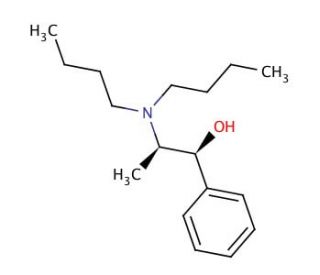 (1S,2R)-(&minus;)-2-(Dibutylamino)-1-phenyl-1-propanol (CAS 114389-70-7) - chemical structure image