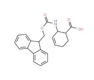 (1S,2R)-Fmoc-2-aminocyclohex-3-ene-carboxylic acid - chemical structure image