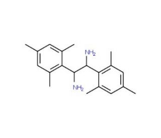 (1S,2S)-1,2-Bis(2,4,6-trimethylphenyl)ethylenediamine (CAS 186769-18-6) - chemical structure image