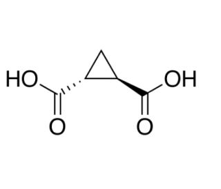 (1S,2S)-1,2-Cyclopropanedicarboxylic Acid (CAS 14590-54-6) - chemical structure image