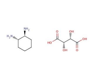 (1S,2S)-(−)-1,2-Diaminocyclohexane D-tartrate (CAS 67333-70-4) - chemical structure image