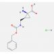 (1S,2S)-1-amino-2-({[(benzyloxy)carbonyl]amino}methyl)cyclopropanecarboxylic acid hydrochloride - chemical structure image