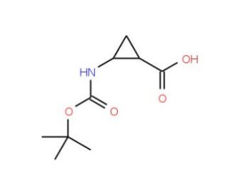 (1S,2S)-2-[(tert-butoxycarbonyl)amino]cyclopropanecarboxylic acid - chemical structure image