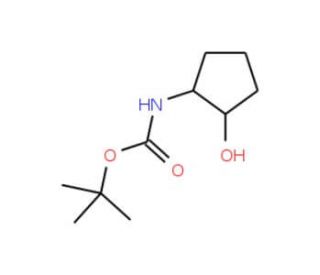 (1S,2S)-trans-N-Boc-2-aminocyclopentanol (CAS 145106-43-0) - chemical structure image