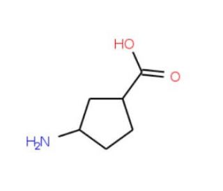 (&plus;)-(1S,3R)-3-Amino-cyclopentane carboxylic acid (CAS 71830-07-4) - chemical structure image