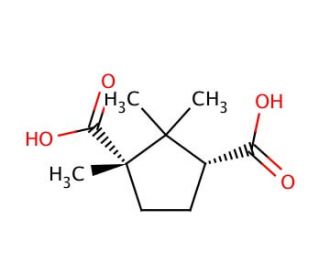 (1S,3R)-(&minus;)-Camphoric acid (CAS 560-09-8) - chemical structure image
